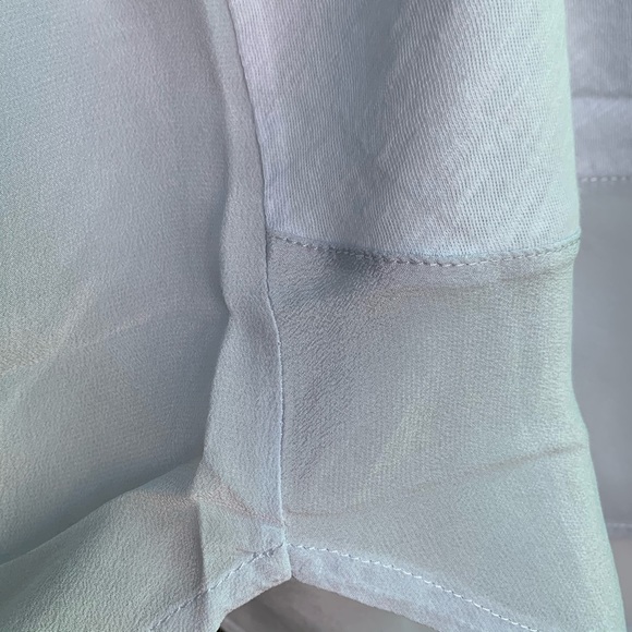 J. Crew Light Blue Tee Combo Cotton & Silk Sz M - Picture 10 of 14